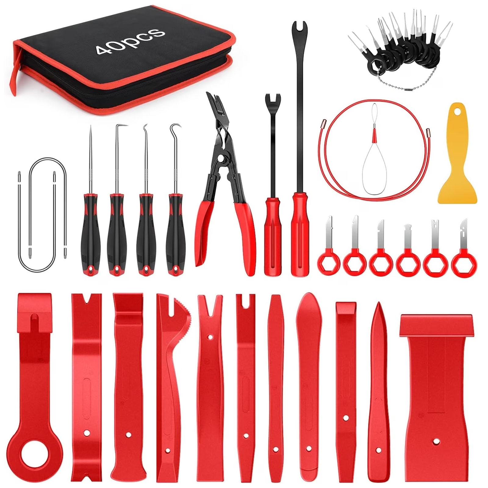 

Car Audio Interior Modification And Disassembly Tool Kit One Size красный