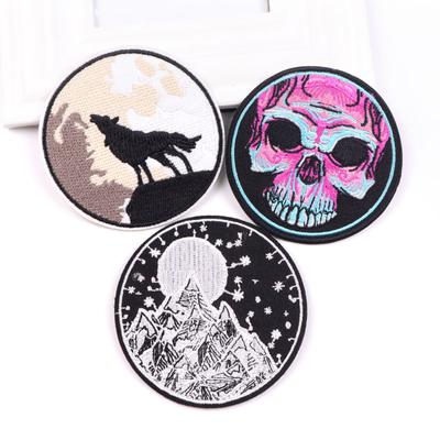 3 Pcs/pack Fusible Embroidery Patch Iron On Patches For Clothing Thermoadhesive Patches For Jackets Jeans Backpack Ironable Sewing Patch