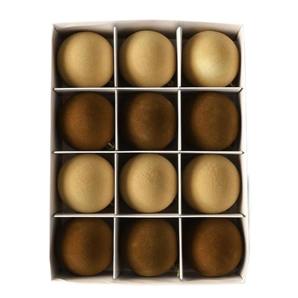 

Christmas Velvet Baubles Set for Tree Fireplace Wreath and Home Decoration Soft Plush Ornaments for Seasonal For Festive Use