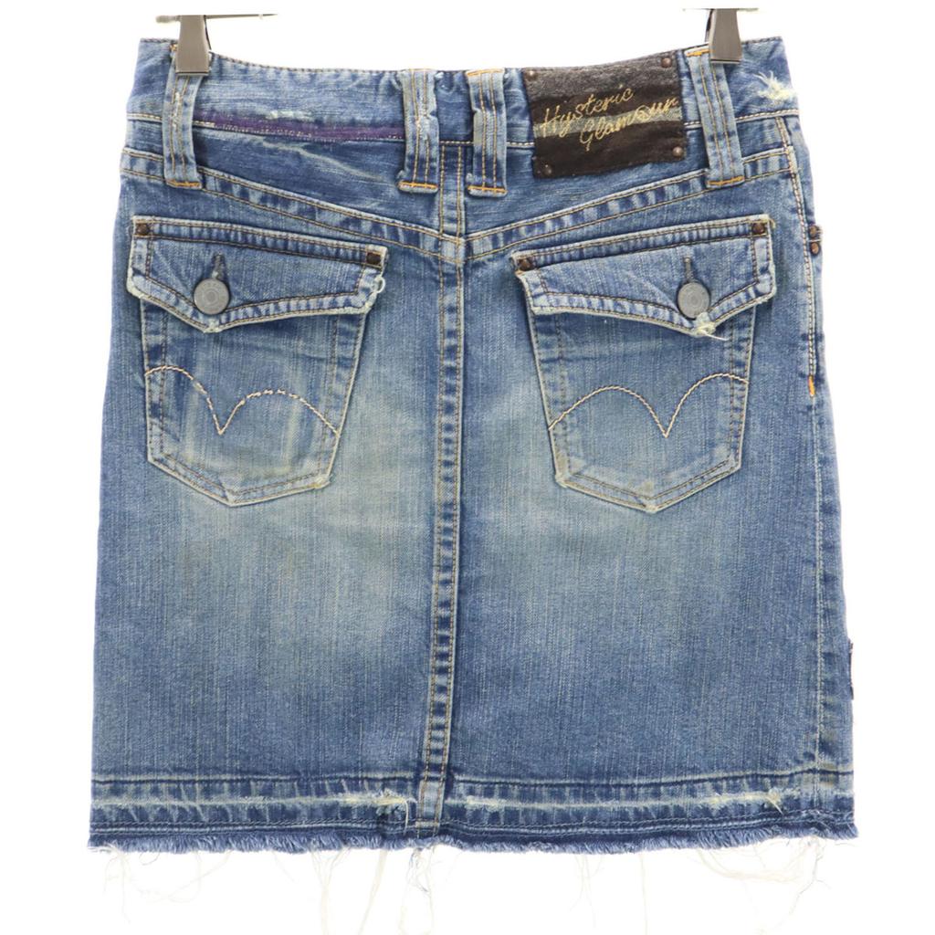 HYSTERIC GLAMOUR made in Japan Midi length Vintage processing Denim skirt Women Used