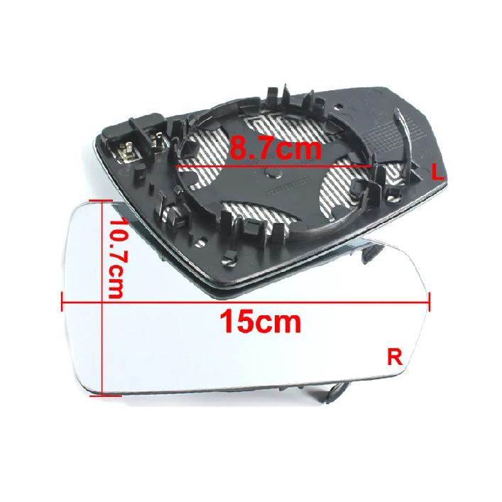 For Volkswagen VW Polo Car Accessories Side Rearview Mirror Lenses Reflective Glass Lens with Heating 1PCS