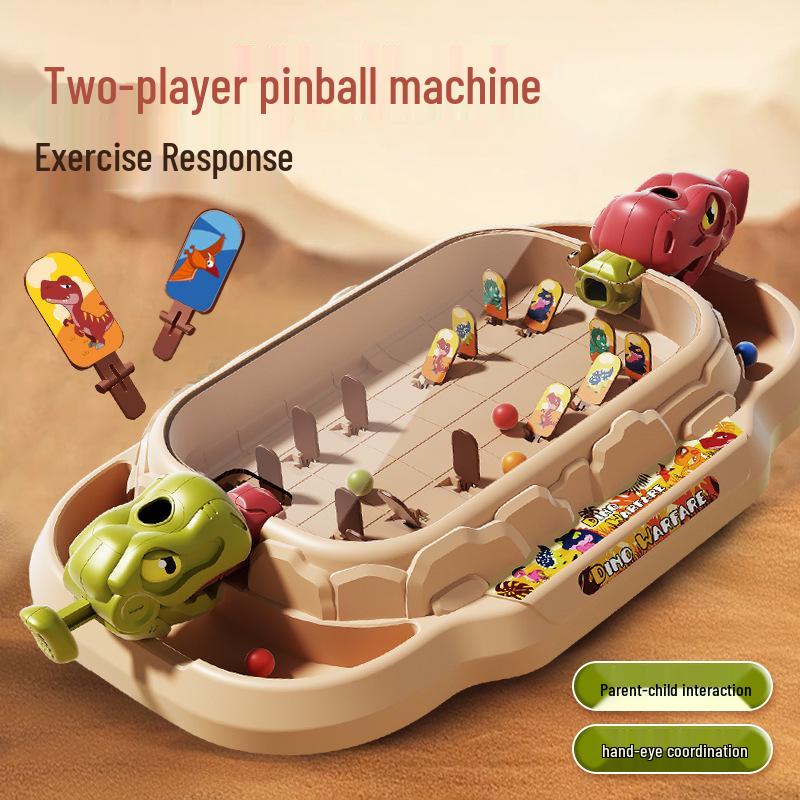 Cross-Border Dinosaur Marble Shooting Game - Interactive Parent-Child Educational Toy for Birthdays