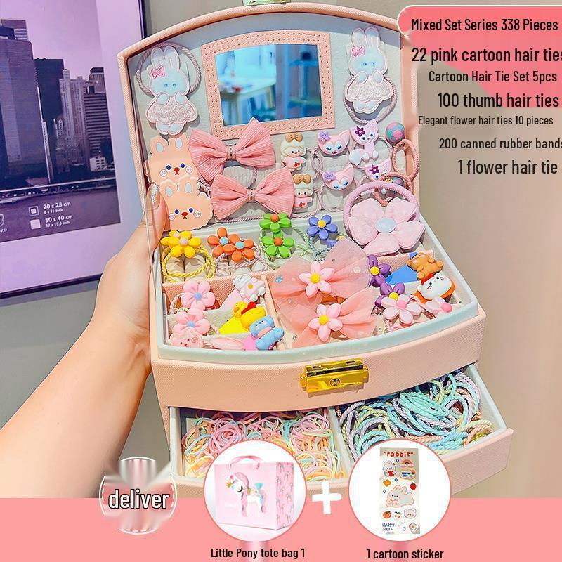 

1 июня Подарочная коробка с принцессными аксессуарами для волос: Детские заколки для волос, шпильки, резинки и головные уборы