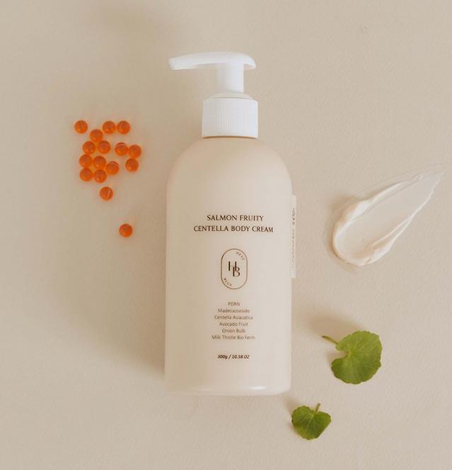 HEVE BLUE Lachs Fruchtig Centella Körpercreme 300ml