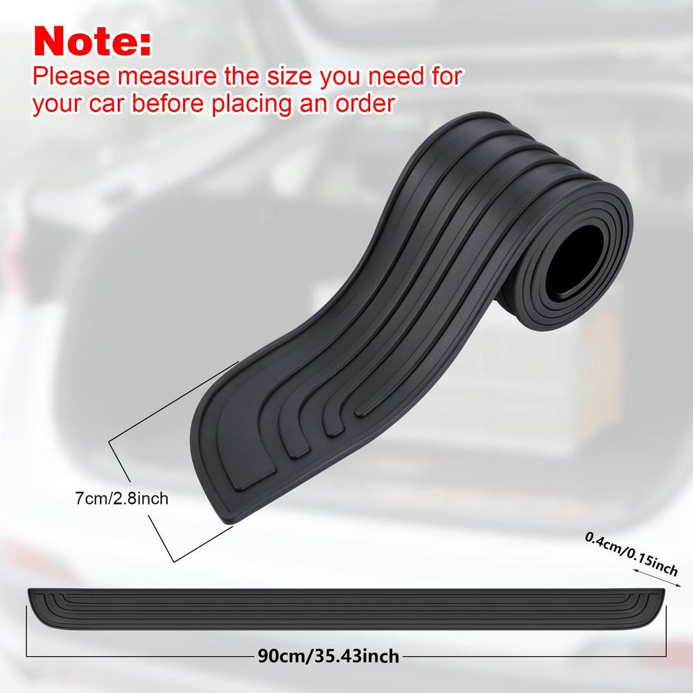 

Защитные полосы для бампера, противоскользящие, термостойкие, резиновые полосы с канавками, защитные полосы для бампера для автомобилей, внедорожников, караванов