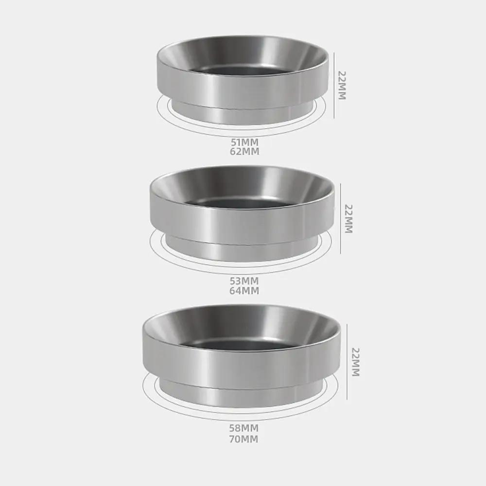 51mm/53mm/58mm Magnetic Coffee Powder Coffee Tool Barista Funnel Aluminum Dosing Ring Coffee Tamper Brewing Bowl