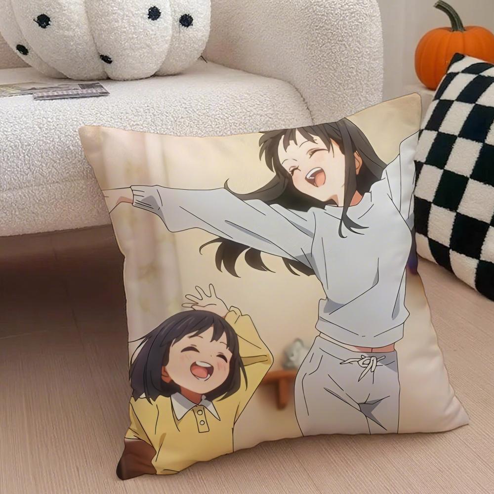 Anime Cartoon TTomorrows My GirlG Cushion Cover Throw Pillow Cover Hidden Button Durable Polyester Chair Cushion