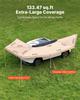 270 Degree Awning, 12.4 Driver Side Vehicle Awning, Waterproof UV50+ Car Side Awnings with Carry Bag, All-Weather Free-Standing Overland Awnings Car