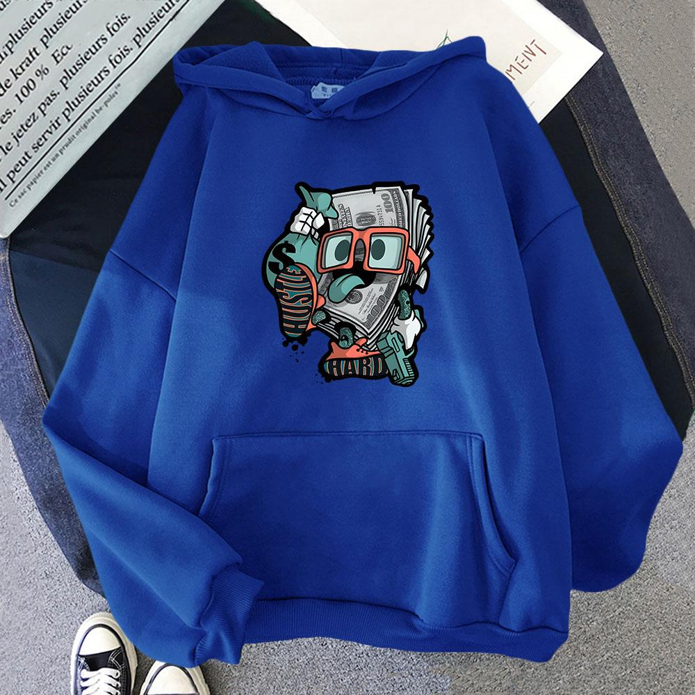 Money Roll 100 Hundred Dollar Sweatshirts Men's Hoodies Cartoon Funny Women Clothing Autumn Winter Long Sleeve Top