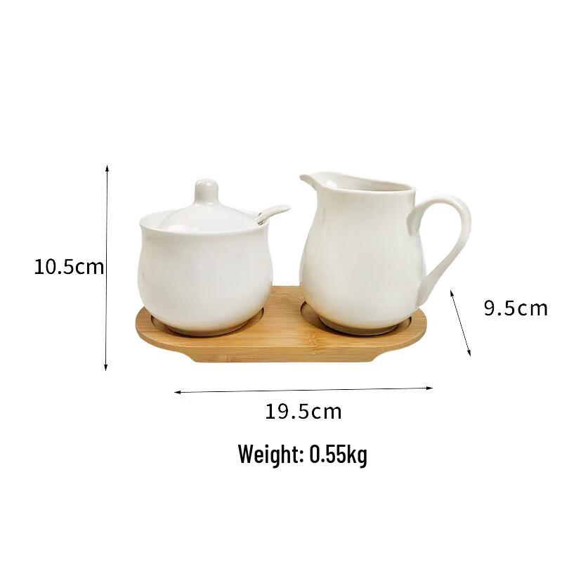 Керамический набор: банка для специй и соусник