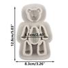 Bear Silicone Mould Baby Birthday Fondant Cake Decorating Tools DIY Cupcake Topper Candy Polymer Clay Moulds Chocolate Gumpaste Mould