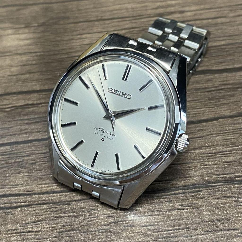 [USED] Overhauled Seiko Skyliner manual winding 21 jewels 6100-8000 1969