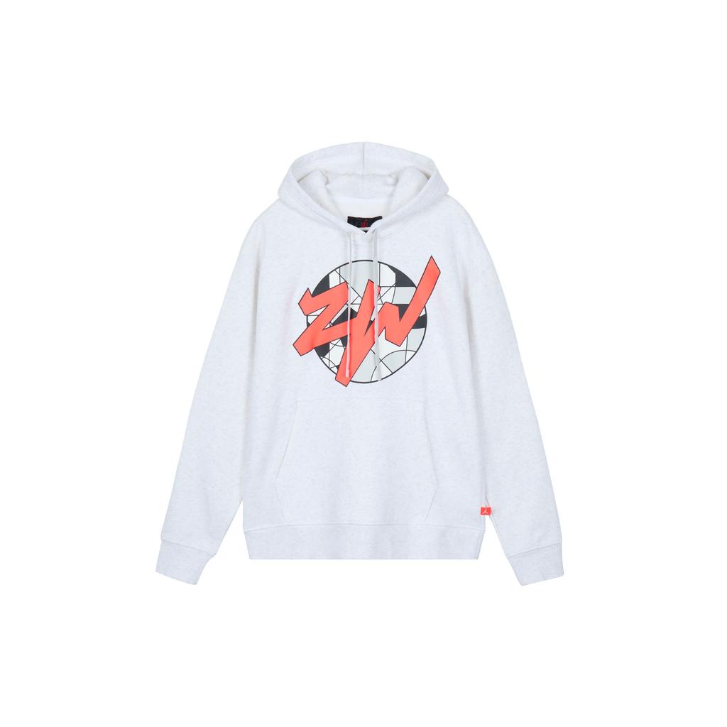 Jordan Printed Hoodie With Drawstring Long Sleeves Men Tops Grey FD2391-051