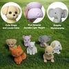 Handmade Texture Figurine Cartoon Animal Ornament, Rabbit Fox Bear Shape Desk Durable Sculpture Mini Size Desktop Decoration for Home Office