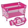 Miniature Doll Crib Push Crib for Children’s Imaginative Play Indoor and Outdoor Doll Accessory