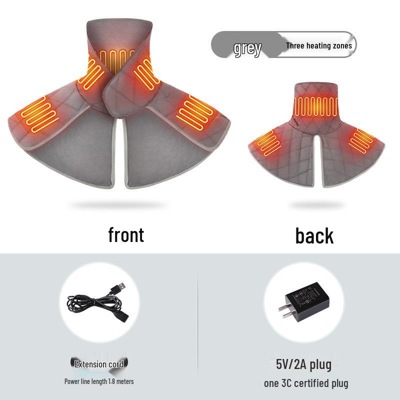 Electric Heated Neck Gaiter with Temperature Control - Warmth, Cold Protection, and Hot Compress Therapy Shawl