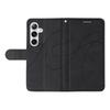 For Samsung Galaxy S24+/Galaxy S25+ Wallet Case Leather Phone Cover Stand with Curved Line Design