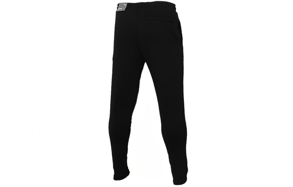 Puma Knitted Sweatpants Men's Black Moderate Straight Fit Pants 595903-01