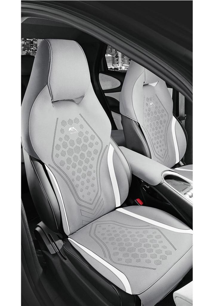 Fashion Edition 2025 Dolphin Car Seat Cushion, 420km Model, Suede Saddle Pad Half-Cover.