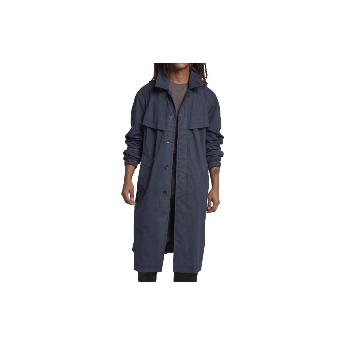 Nike Lab Made In Italy Long Jacket Thunder Blue Black Men s AO0854-471 S