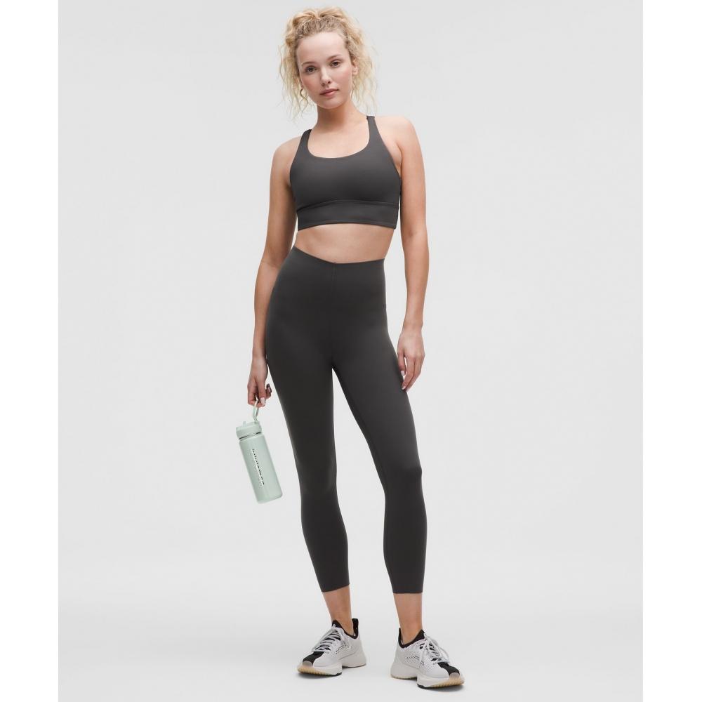 Lululemon Glow Up  sUper High Rise Crop 23  Graphite Grey