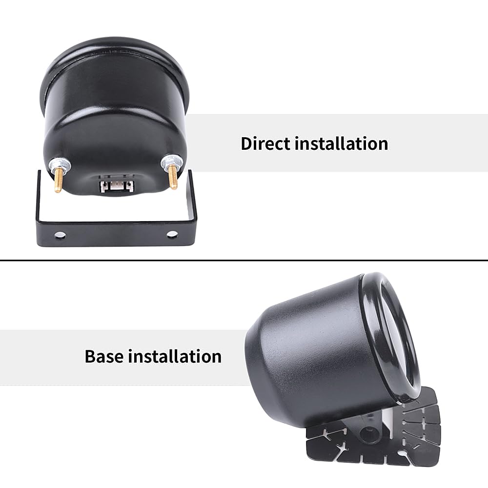 Dual Blue Display Car Air Suspension Gauge 220PSI,2-1/16" 52mm Air Pressure Gauge with 2PCS 1/8NPT Air Pressure Sensor and Bracket for Car & Truck