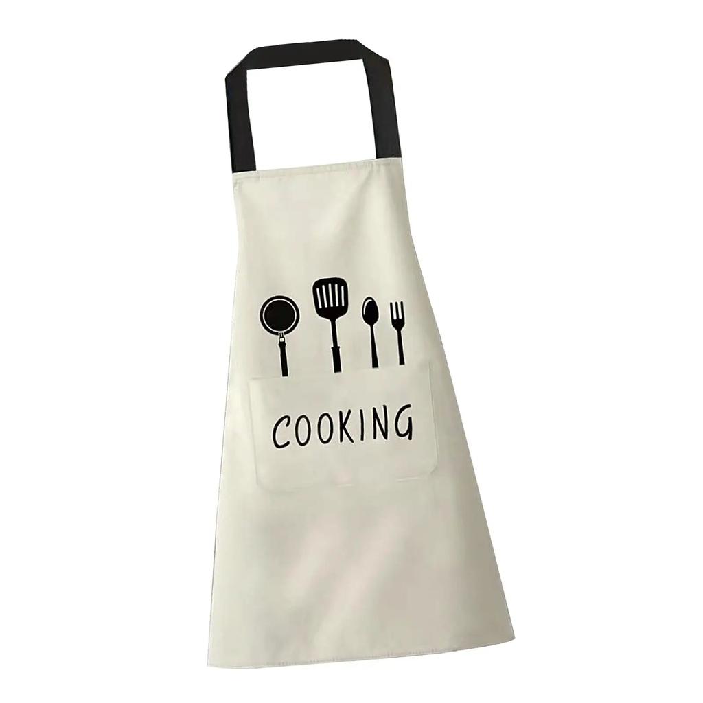 Waterproof Apron Cooking Apron Adjustable Bib Oil-Proof with Pockets Chef Apron for Grilling Baking Husband Wife Gifts Dad Gifts