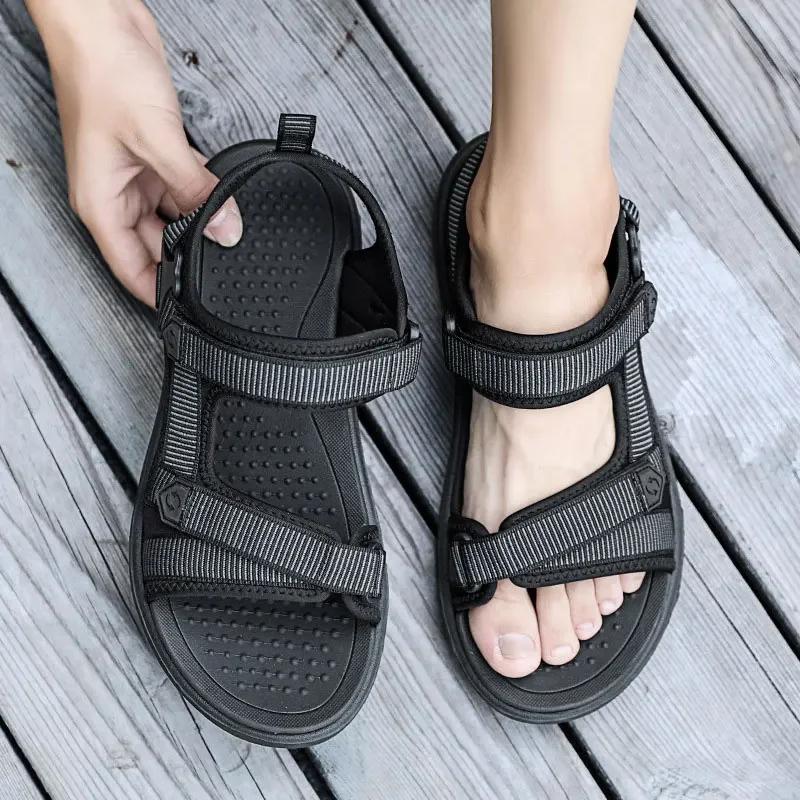 Vanmie Sandal Men Summer Sandals for Men Leisure Beach Sandals Male Summer Shoes Lightweight Outdoor Casual Shoes