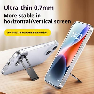 Cep Telefonu Tutucu 360 Derece Dönebilen Metal Kol Yapışkanlı Braket Katlanabilir Tablet Montajı Eller Serbest Görüntüleme için