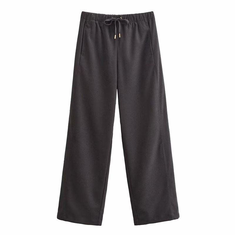 

Kaslead New Arrival Women s Clothing Fashion Style Hooded Long Sleeves Jacket Outwear Pants 8372261 8372245 Dark gray trousers M