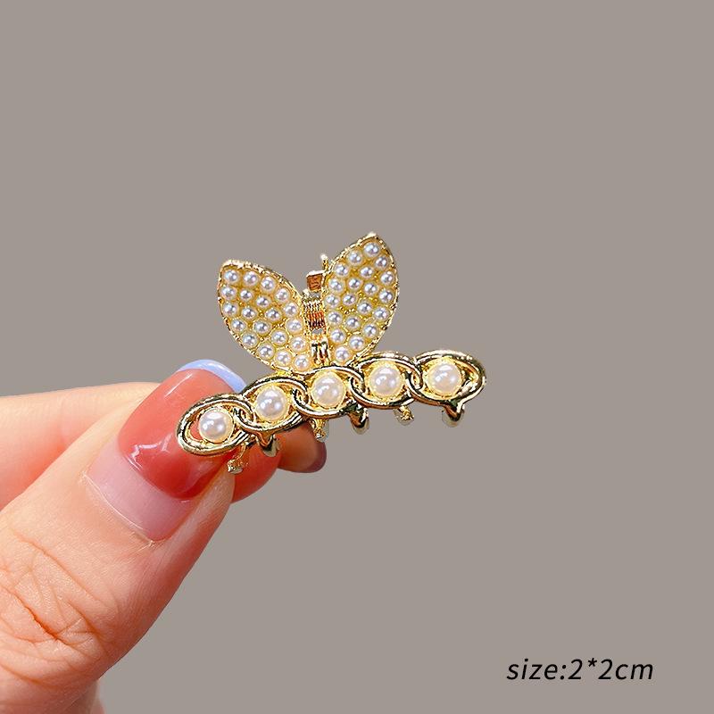 Mini Rhinestone Bow Hair Clip - Korean Style Accessory for Bangs