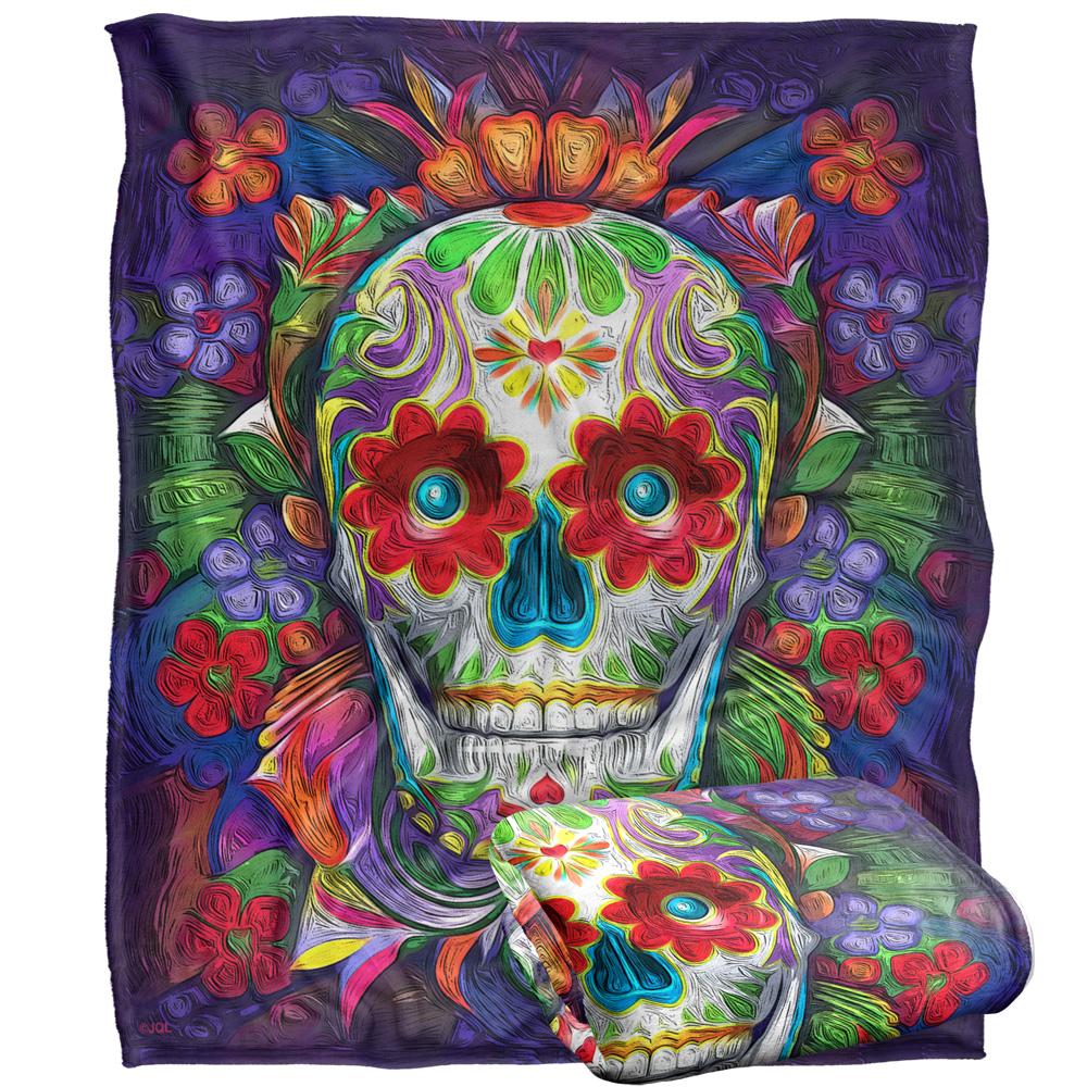 JQ Licensing James Piazza Silky Sugar Skull Supersoft Blanket