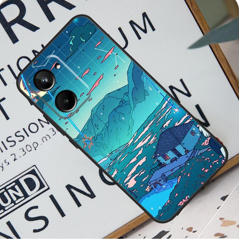 Art Pixel Aesthetic For Realme C31 C33 C35 C51 C53 C55 C67 GT5 GT Neo 6 9 10 11 12 Pro Plus C21Y C25s C30 Case