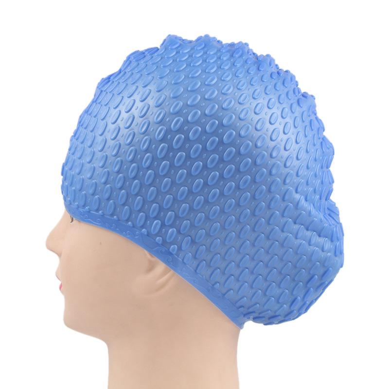 Waterproof Silicone Swim Cap for Men, Women, and Children – Comfortable for Long Hair and Diving