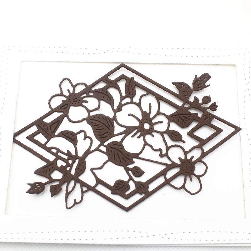 Dekoracje kwiatowe wykrojniki do metalu szablony wycinane do albumów do scrapbookingu DIY tłoczenie kartek papieru