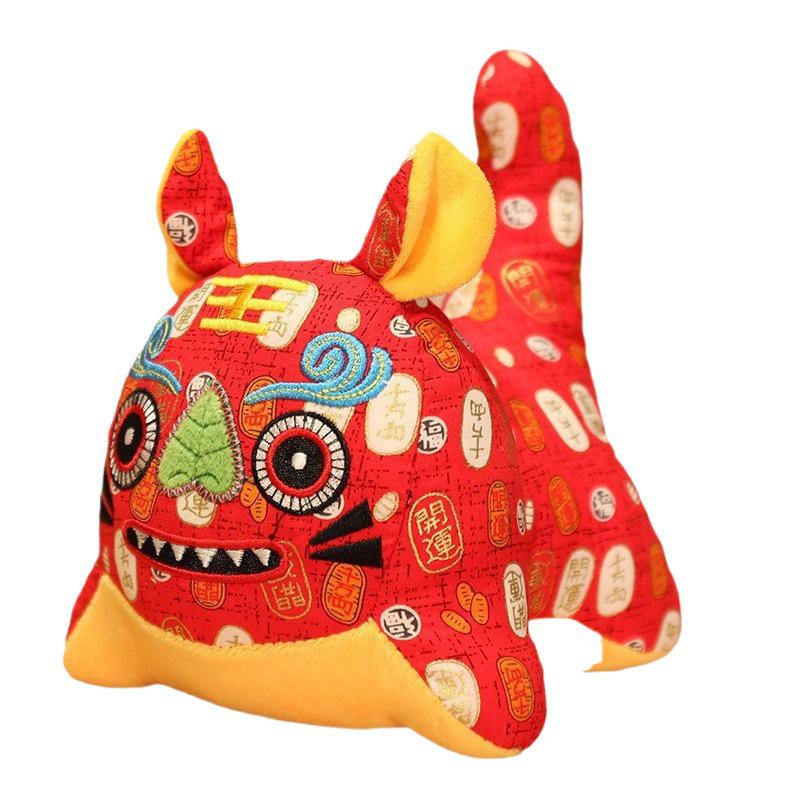 Tiger Zodiac Folk Craft Plush Doll