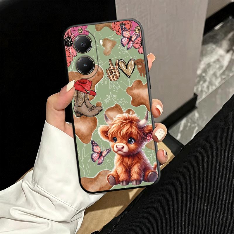 

Cute Highland Cow Soft Phone Case for Xiaomi Poco X5 X6 X7 X8 Pro Max X3 F7 F8 Ultra M8 M7 M6 M5 Redmi 15 15C 14C 13C 12C X4 F6 Xiaomi Poco X3 Pro