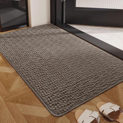 Toilettentür Rutschfeste Matte Schmutzige Teppich Toilette Toilettentürmatte Badezimmer Bodenmatte Chenille Stark Saugfähig