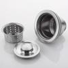 Stainless Steel Kitchen Sink Drainer Set with Leakproof Stopper and Drainage Accessories - 110.
