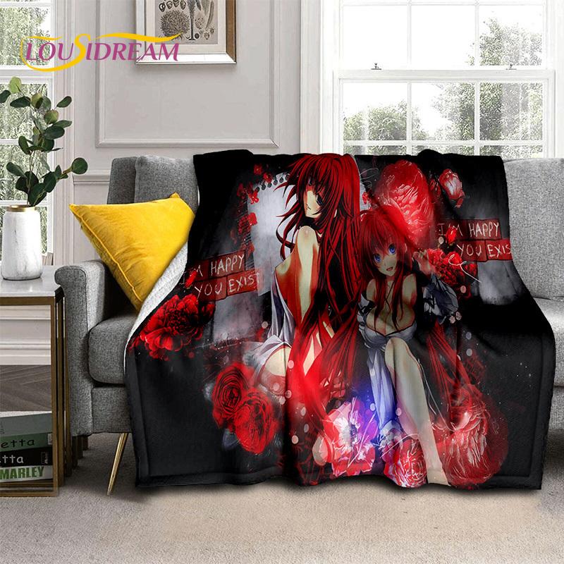 Cartoon Sexy Girl High School DxD Anime 3D Blanket,Soft Throw Blanket for Home Bedroom Bed Sofa Picnic Travel Cover Blanket Kids