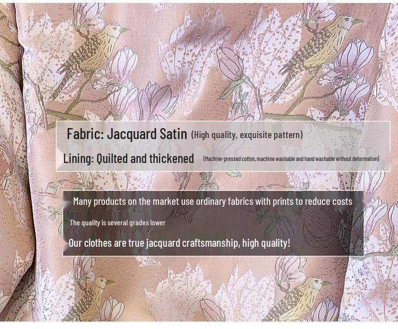 Women's Chinese Style Thick Winter Embroidered Cotton Cheongsam Coat - Fashionable Tang Suit Top Jacket