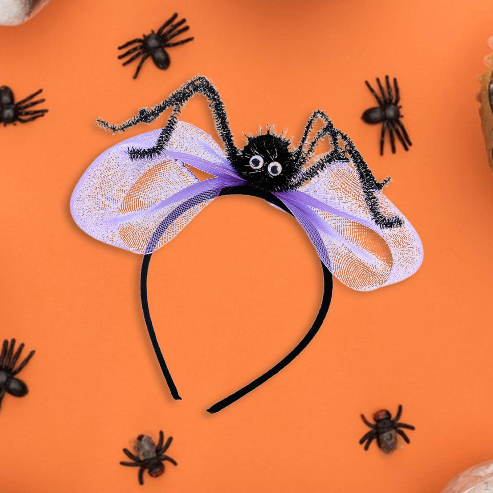 Festive Bow Headband for Halloween Costume Fun фиолетовый