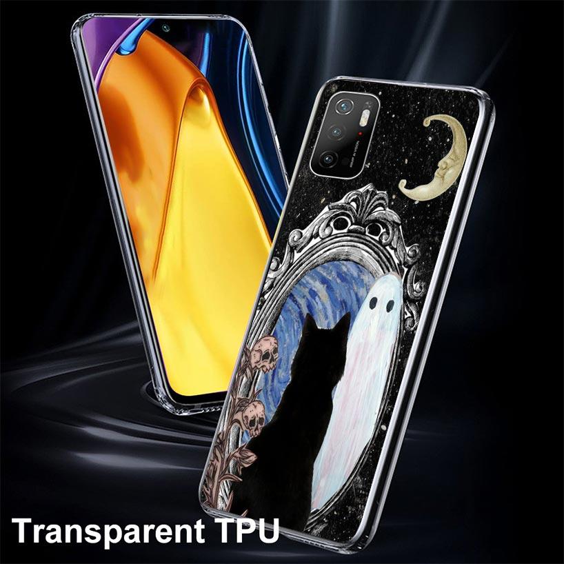 Witch And Cat Colorful Cute Case Phone Cover for Xiaomi Redmi Note 10 9 9S 8 8T 7 5 Pro Mi 12T 11T 10T 9T 12 11 Lite A3 A2 Trend