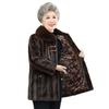 Mink Velvet Mid-Length Winter Coat for Middle-Aged & Elderly Women