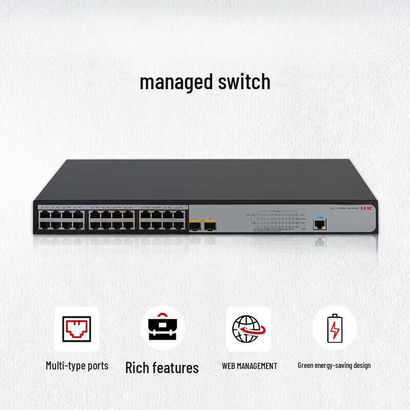 H3C S1850V3-28P-HPWR-HI Enterprise Gigabit POE Switch
