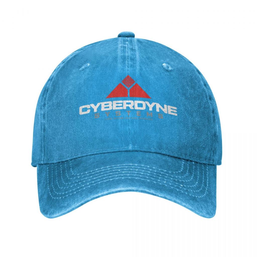 Vintage Terminator Cyberdyne Systems Baseball Caps Washed Headwear Schwarzenegger Outdoor Workouts Adjustable Fit Hats Cap