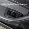 For Model 3 Y 2021-2023 Window Lifter Switch Buttons Cover Trim Frame Sticker Carbon Fiber ABS Car Interior Accessories