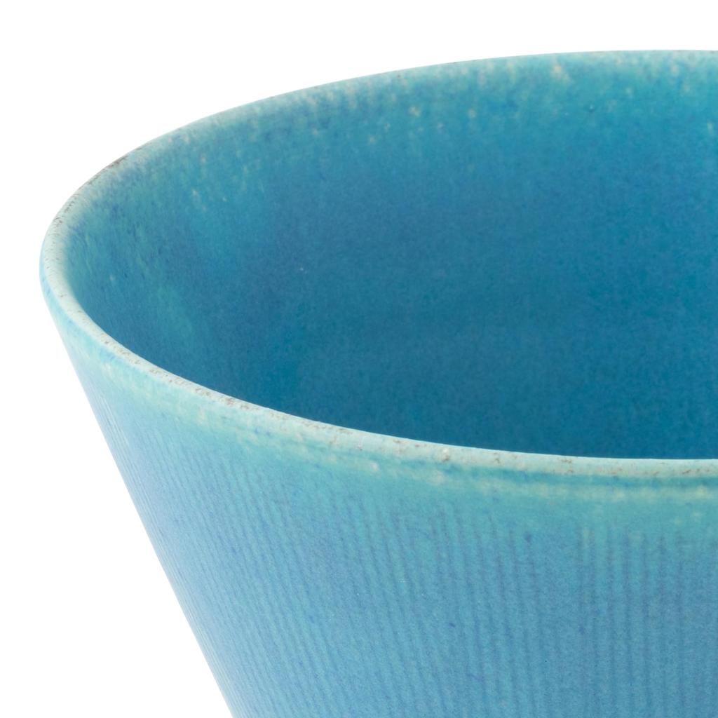 Marui Seito Shigaraki Ware Hechimon Bowl, 1400ml Capacity, Blue Glaze, MR-3-4615