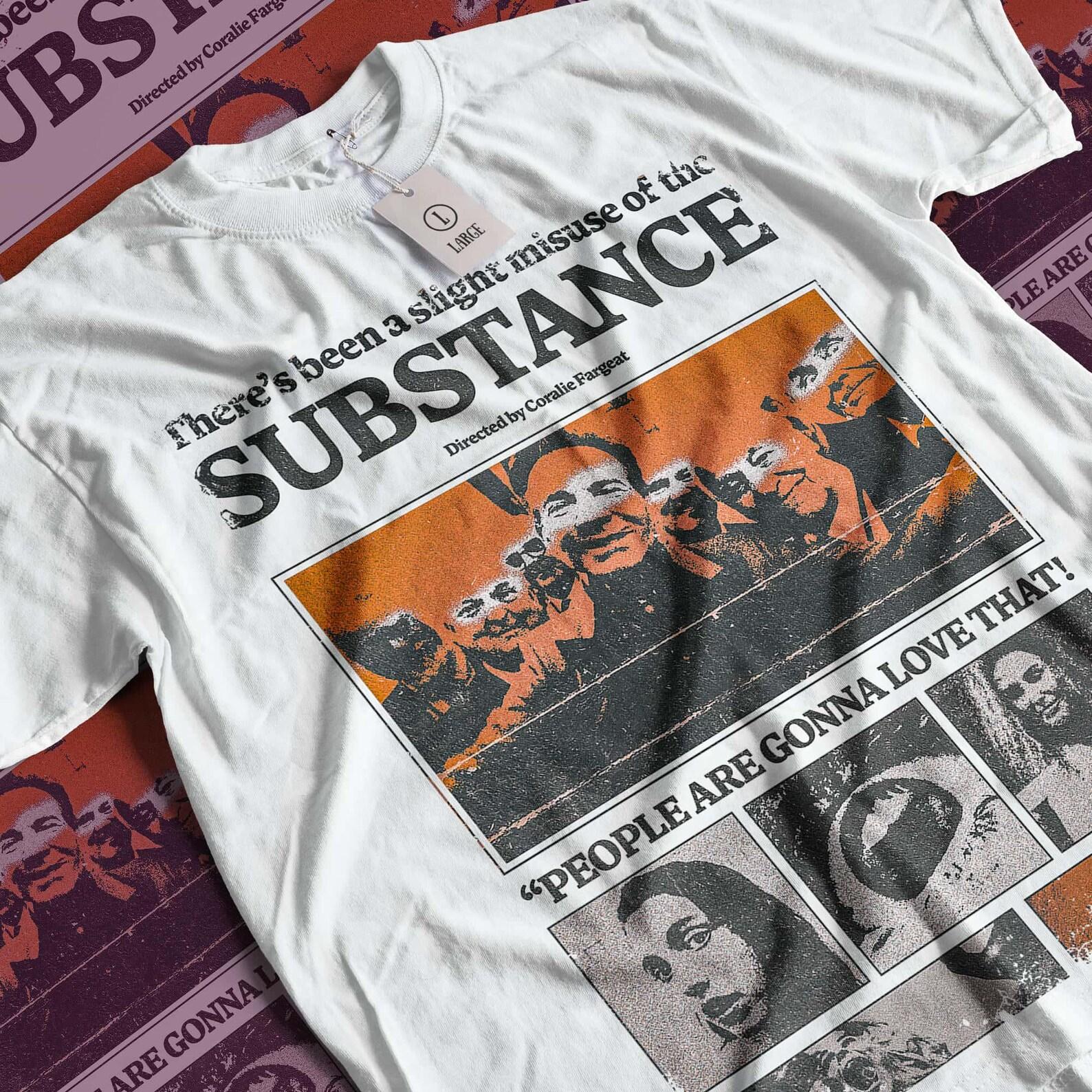 The Substance Horror Movie T-Shirt: Graphic Tee L