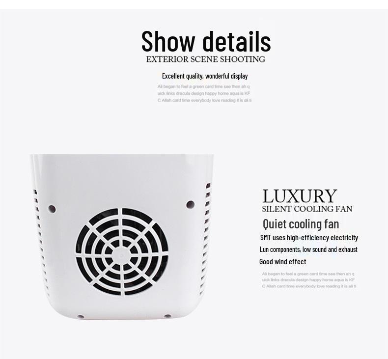 Upgraded Large-Capacity Mini Car Refrigerator for Home and Auto Use, Ideal for Small Cars - Cooling and Refrigeration Only